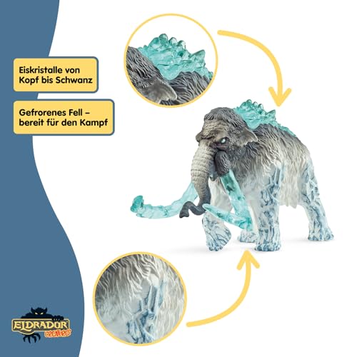Schleich ELDRADOR | Frostmammut 70829 | ab 7 Jahren | 9 x 16 x 11 cm – Ansicht 3