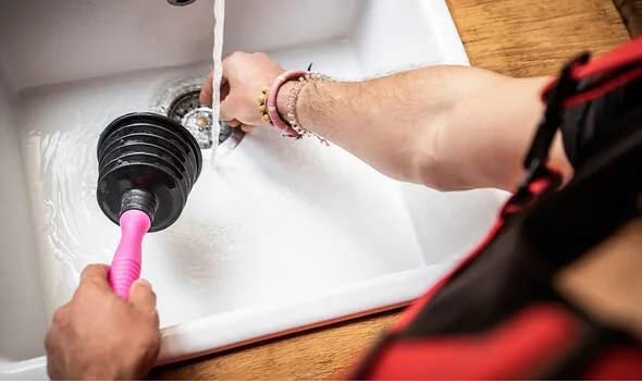 Dayish Sink Plunger Pipe Unblocker Cleaner Dredge Suction Device Toilet Dredging Pipe-Cleaner Wash Basin Unblocker Rubber Plunger Household Bathroom, Kitchen (Sink Plunger) 2