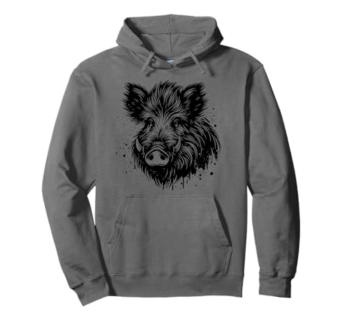 Cadeaux Chasse Hommes & T-Shirt Chasse Hommes - Chasseur T-Shirt Sanglier Motiv Chasse Chasseur Sanglier Sweat à Capuche