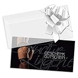 GESCHENKGUTSCHEINcom Gutschein-Set - 10 Gutscheine mit Kuvert & Schleife für Wäschegeschäfte Dessous Lingerie Firmen, blanko zum selber Ausfüllen