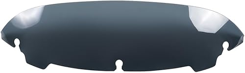 Parabrisas redondo de motocicleta de 4.5 pulgadas para Harley Electra Glide, Street Glide, Ultra Limited y Tri Glide 2014-2021 (negro)