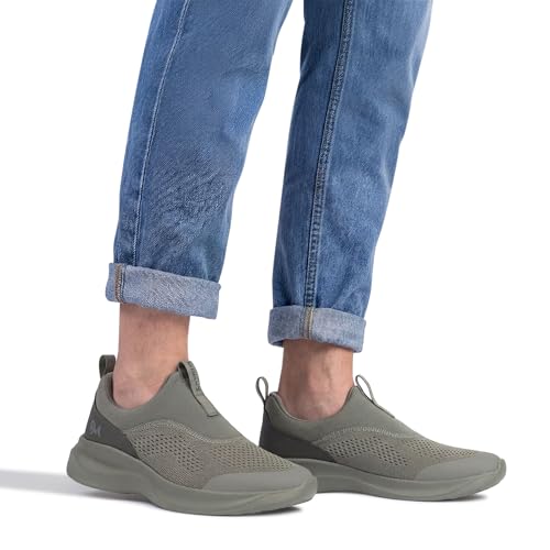 Image of Neeman's Mono Curve Men Slip On Shoes | Breathable Stretch Knit Casual Sneakers | Lightweight EVA Pebble Grip Sole | Foam Cushioned Footbed | Comfortable Everyday Walking Shoes