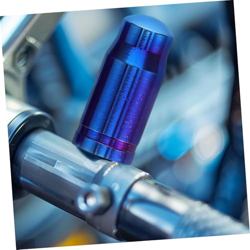 Balacoo – Tapones para válvula de rueda de bicicleta, 2 unidades, color azul, fabricados en aleación de titanio, fácil instalación miniatura 5