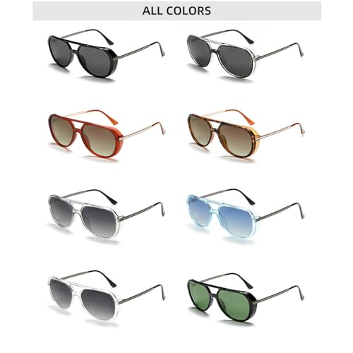 COTIA Double Bridge Square Fashion Pilot Sunglasses for Women Men Retro Polarized Sun Glasses Trendy Sports Beach Eyewear3