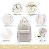 LOVEVOOK Womens Backpack, 15.6 inch Laptop Rucksack Bag for Women, Lightweight Ladies Laptop Bag School Bags with USB Port, Fashion Daypacks Back Pack for University Office Business Travel, Cream #2