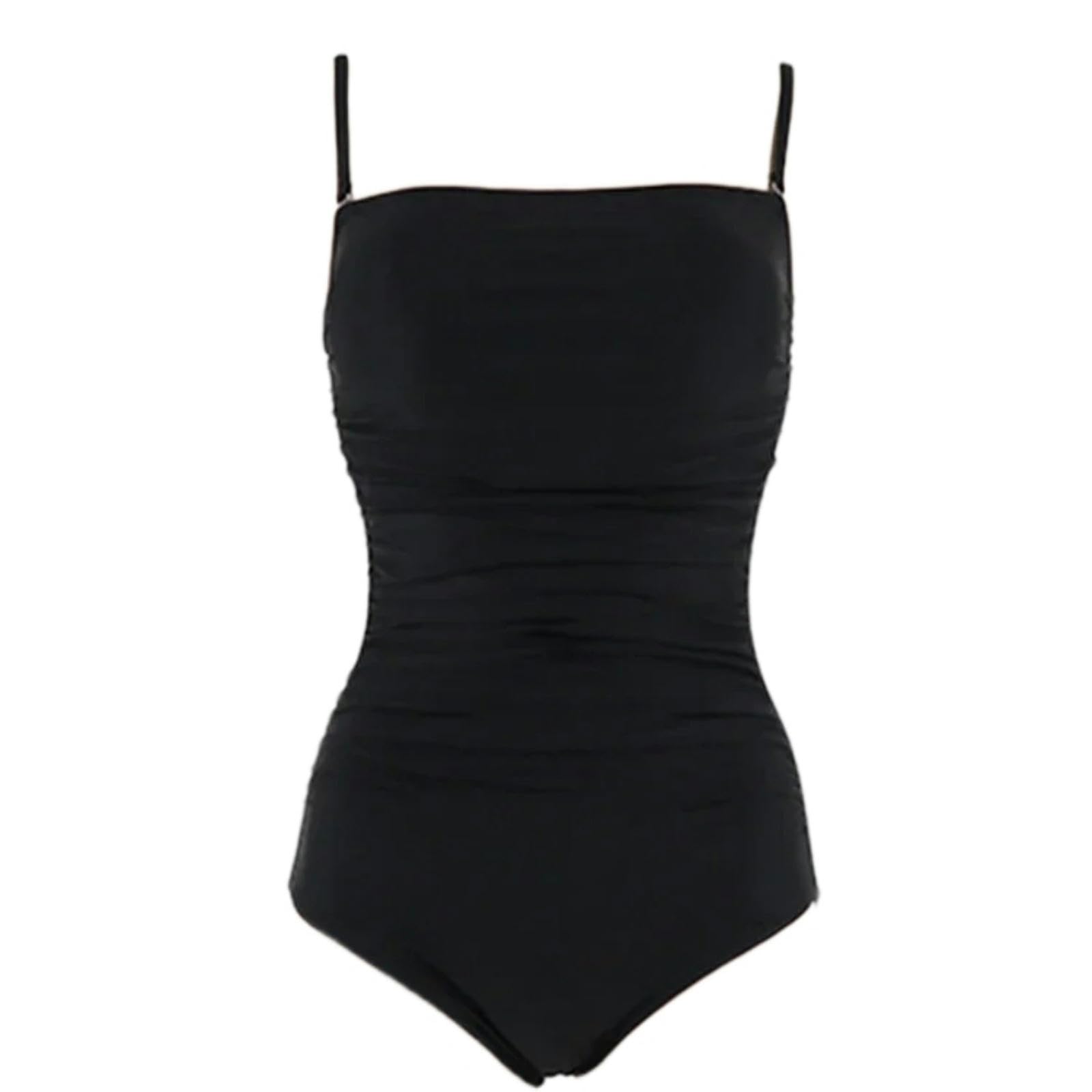 Damski strój kąpielowy bikini damskie stroje kąpielowe bez pleców strój kąpielowy damski kostiumy plażowe stringi monokini stroje kąpielowe - czarny-XL