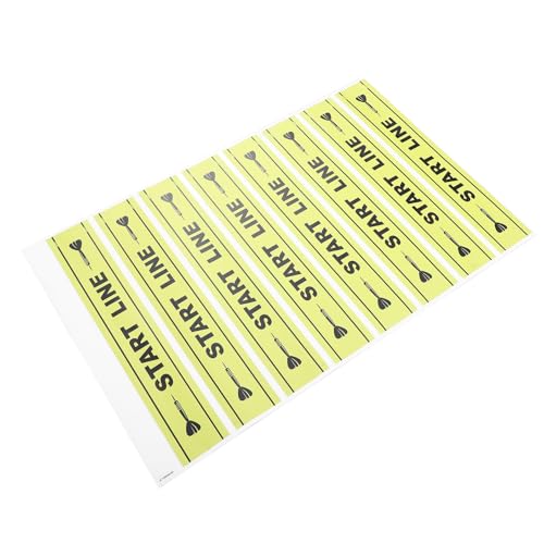 LOORGVEL Marcador de Suelo para Dardos 60x10 Cm Línea de Visible Accesorio de Juego para Dardos Adecuado para Fiestas y Mejora de Precisión