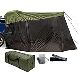 Tienda de campaña para coches, con protección UV y pantalla impermeable - Dimensiones 320x198x195 cm Tienda de portón trasero para automóvil a prueba de viento, para uso en camiones traseros