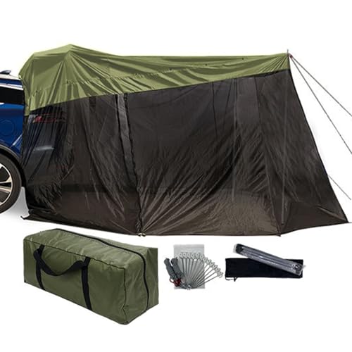 Tienda de campaña SUV – Toldo impermeable anti-UV, 126 x 78 x 76.7 pulgadas, resistente al viento, para vehículo camión, portón trasero, senderismo, viajes, pesca, actividades al aire libre