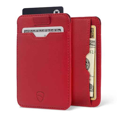 Image of Vaultskin CHELSEA Mens RFID Blocking Slim Leather Card Wallet - Minimalist Front Pocket Cardholder