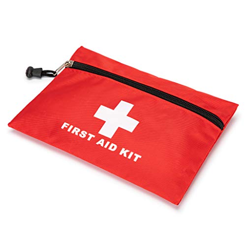 Image of Red First Aid Bag Empty First Aid Backpack Empty Medical Storage Bag for First Aid Kits Pack Emergency Hiking Backpacking Camping Cycling Travel Car (6.3x4.3 inch 5PCS)