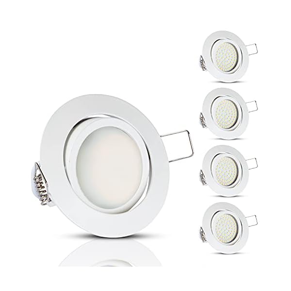TEVEA PREMIUM LED Einbauleuchte - 230v - Schwenkbare LED Einbaustrahler - helles Licht - Deckenspot - Austauschbar…