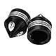 HDBUBALUS Motorrad Vorderachse Mutter Abdeckung Achsenkappen Set Fit für Harley Sportster XL 1200 Dyna Softail Fat Boy Touring Street Road Electra Tri Glide 2 Stück schwarz