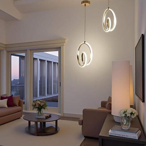 Image of Hanging Lights for Living Room, Pendant Lights for Kitchen Island, Lamps for Office Cabin, Hanging Lights for Home Entrance and Modern Lamps for Hotels and Cafe (Pack of 1) (Kitchen Arch)