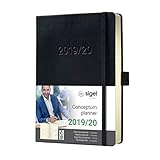 Todas las funciones prácticas de la gama Conceptum: bolsillo de cartulina para guardar tarjetas de visita, quickpocket, porta-bolígrafo, cierre elástico, 2 cintas marca-páginas, hojas perforadas que se pueden sacar al final de la agenda, etc.