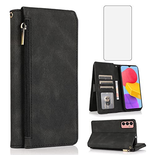 Funda tipo cartera compatible con Samsung Galaxy M13 4G para evitar caídas y arañazos