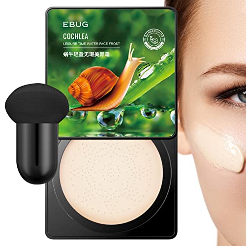 Cogumelo Cabeça CC Creme,Caracol Colágeno CC Maquiagem - Cobertura completa duradoura de manchas, to