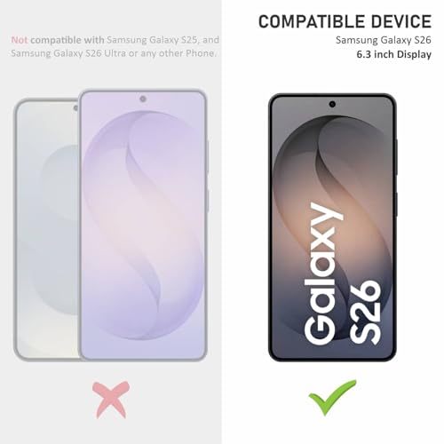 Image of SupCares Tempered Glass for Samsung Galaxy S26 (6.3 Inch) With Installation Kit | 9H Edge to Edge Screen Protector | Black
