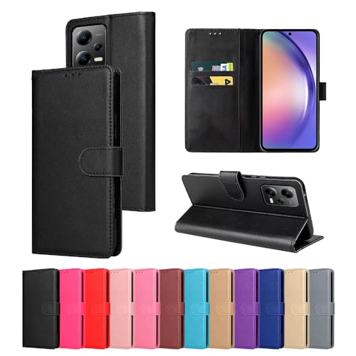 Capa Capinha Carteira Flip Para Xiaomi Redmi Note 12 Pro (PRETO)