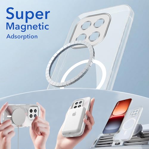 Image of Jkobi Lifetime Anti-Yellow MagSafe Compatible Clear Back Cover Case for Vivo iQOO 15 5G (Sleek Hard Crystal | Shockproof and Camera Protection)