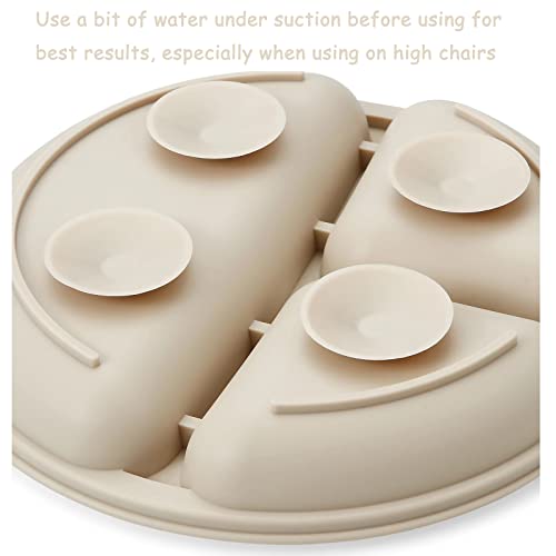 Assiettes silicone avec couvercle PandaEar pour la diversification de bébé - 8