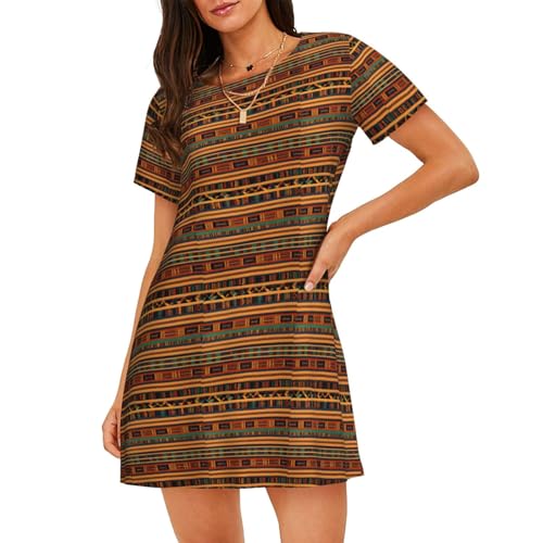 Chemise de nuit légère en imprimé africain pour vos soirées de détente à la maison