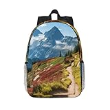 wopqs glacier national park zaino basics, classico, adatto per scuole all'aperto, 38,1 cm