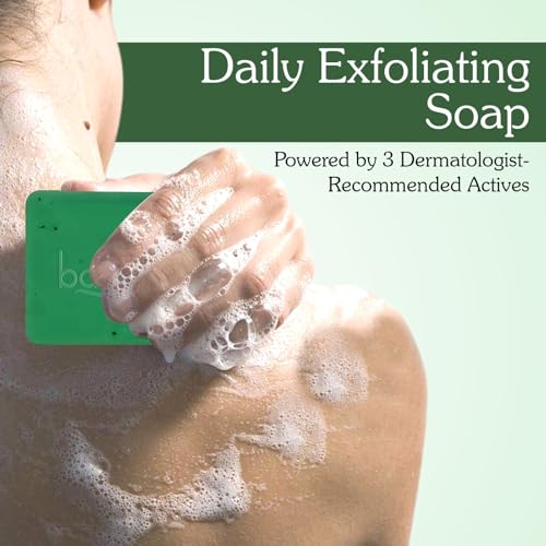 Image of BAKE 10% AHA + 1% BHA Scrub Treatment Soap with Lactic Acid, Glycolic Acid, 1% Salicylic Acid | For Clogged Pores, Exfoliation, Strawberry Skin & Bright Underarms | Soap for Women & Men | 100g x 2 (Pack of 2)