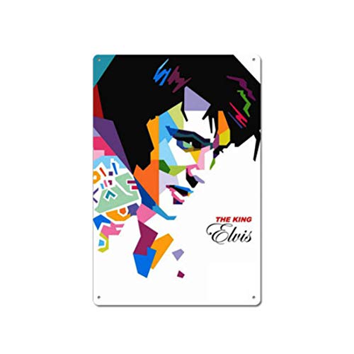 Image of Zesta Bathroom Decor Items Washroom Decor Tin Sign | Aesthetic Posters Wall Poster for Bedroom | Magnetic Cafe Decoration Items /Restaurant Decorations Items | Quirky Home Decor Bar Accent - elvis 2