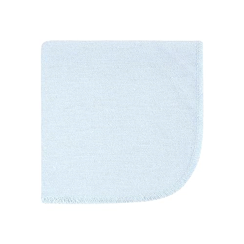 Image of Hudson Baby Unisex Baby Flannel Cotton Poly Washcloths, Boy Safari World 12-Pack, One Size