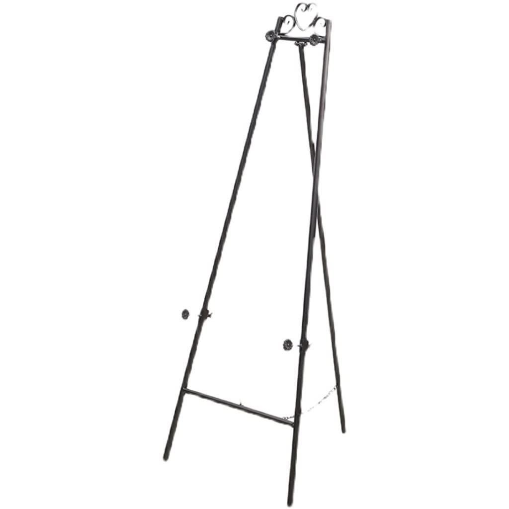 MYUYEE Wedding Iron Painting Welcome Stand Oil Painting Display Stand Wedding Easel Props Photo Frame Poster Tile Stand (D As Show)