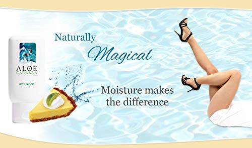 Image of Aloe Cadabra Flavored Personal Lubricant & Vaginal Moisturizer, NSF Certified Organic Edible Lube for Men, Women, & Couples, Non-Staining, pH Balanced, Toy Compatible (Key Lime Pie, 2.5oz, 1 Pack)