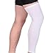 N’joy Compression Leg Sleeves – 1 Pair Outdoor Basketball MAKLULU Full Length Leg Sleeves for Men, Women, Youth (White-3XL)