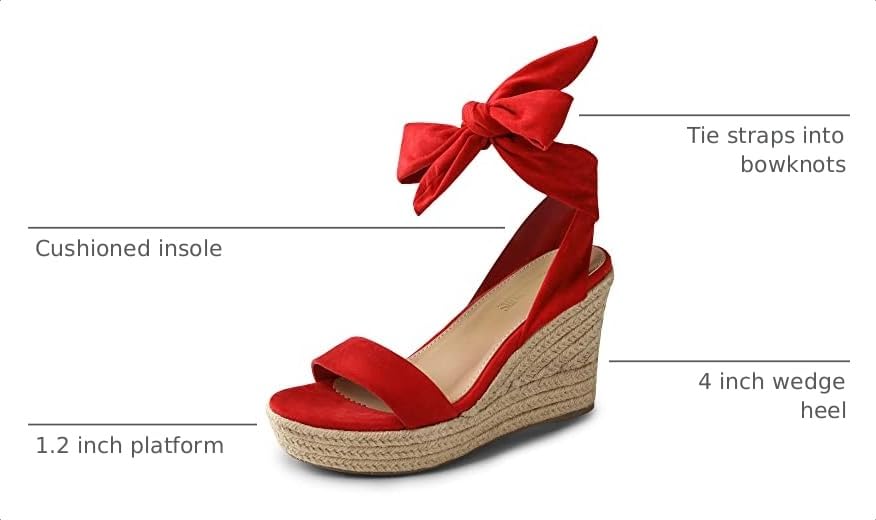 Image of DREAM PAIRS Women's Espadrille Wedge Sandals