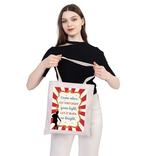 WSNANG Circus Themed Showman Inspired Tote Bag Circus Lover Shoulder Bag Musical Merchandise Musical Lover Gift4