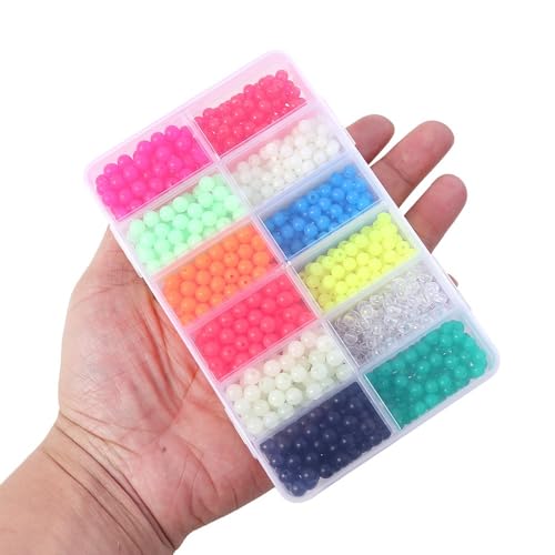 Set 1200 cuentas flotantes plásticas de pescar multicolor miniatura 6