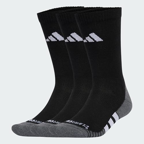 adidas Mixte Performance Climacool Cushioned Crew 3P Socks, Black/White, 45-48