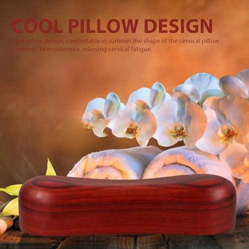 Oreiller cervical en bois de massage avec surface lisse de relaxation - 8
