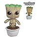 MRVL Les Gardiens de la Galaxie - Peluche Bébé Groot dans Un Pot de Fleurs 10'23"/26cm Qualité Super Soft