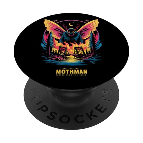 Mothman Sobre Punto Agradable Puente West Virginia Cryptid PopSockets PopGrip Intercambiable