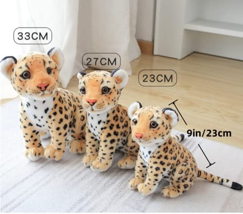 NatureMan 9inches Cheetah Plush Toy,Cute & Lifelike Cheetah Stuffed Animals Plush Toy,Gifts for Boys and Girls (Brown) - Image 3