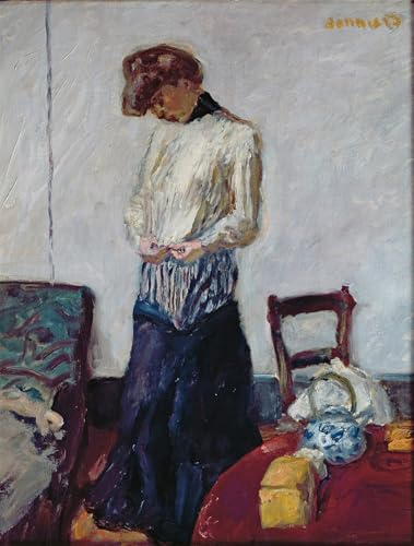 Tableaux sur toile art moderne femme se déshabillant Bonnard 60x90cm