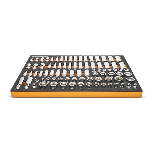 Image of GEARWRENCH 85 Piece 3 /8 inch Drive Master SAE Socket Set in Foam Storage Tray - GWMSSKT38SAE
