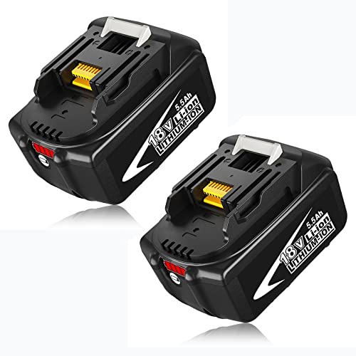 2X Goodexo Rechange pour Batterie 18V pour BL1860B BL1860 BL1845B