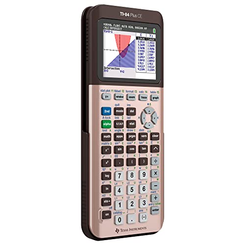 Texas Instruments TI-84 Plus CE Color Graphing Calculator, Rose Gold (Metallic) - Image 10