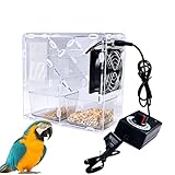 Séparateur de Graines pour Oiseaux,Souffleuse avec 2 Bacs et Vitesse Réglable | Outil de Nettoyage des Coques - Pour la préparation des repas, nettoyage, perruches, inséparables, conures