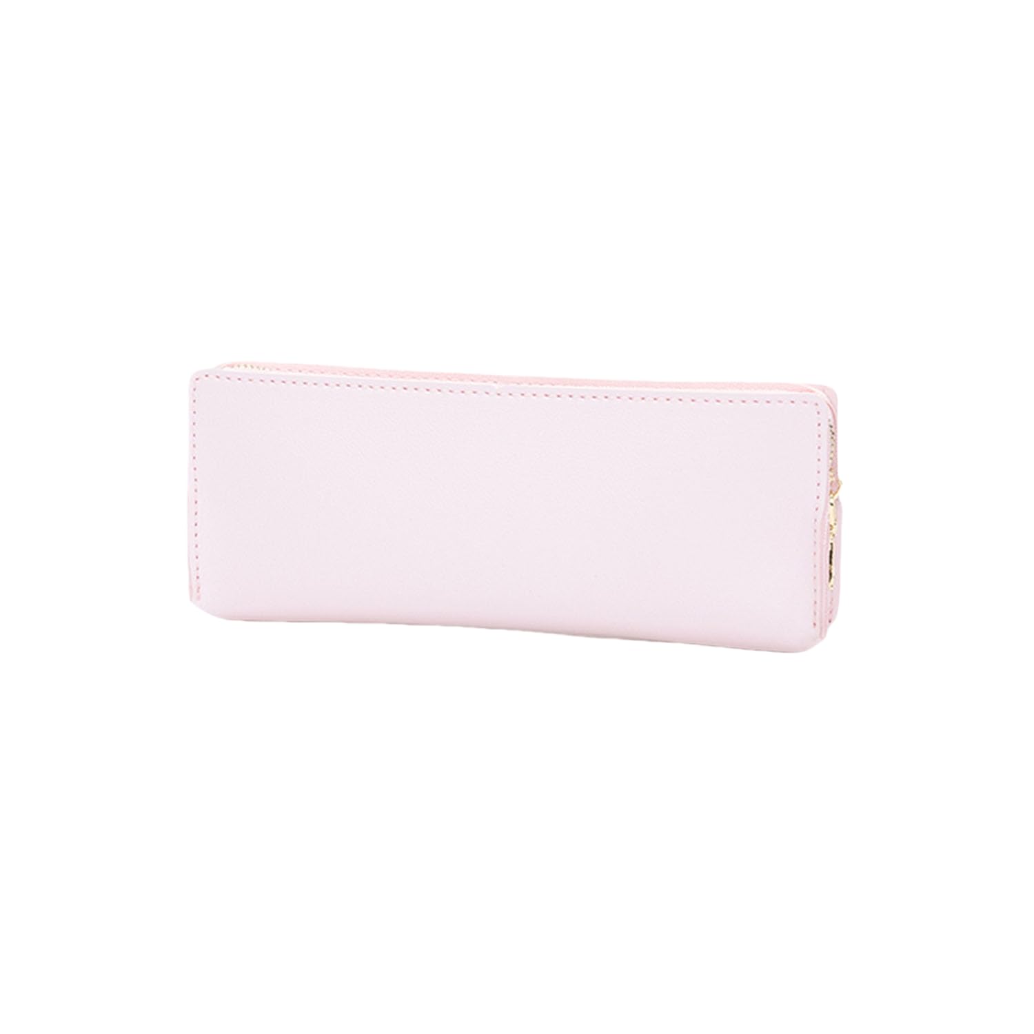 Pencil Case Lightweight and Durable Ideal Pencil Pouch (Pink,Faux leather)