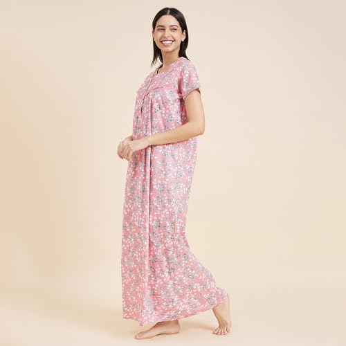 Image of Sweet Dreams Women's Cotton Maxi Casual Night Shirt
