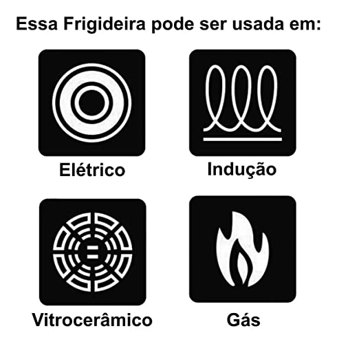 Frigideira Indução Esmaltada Funda 26cm 3,3 litros com cesto para Fritura