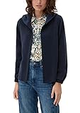 s oliver jacke damen amazon hat eine fixierte Kapuze s.Oliver Kapuzenjacke aus Scuba Navy 34